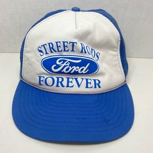 Vintage Ford Street Rods Trucker Mesh Baseball Hat Cap Snapback One Size USA
